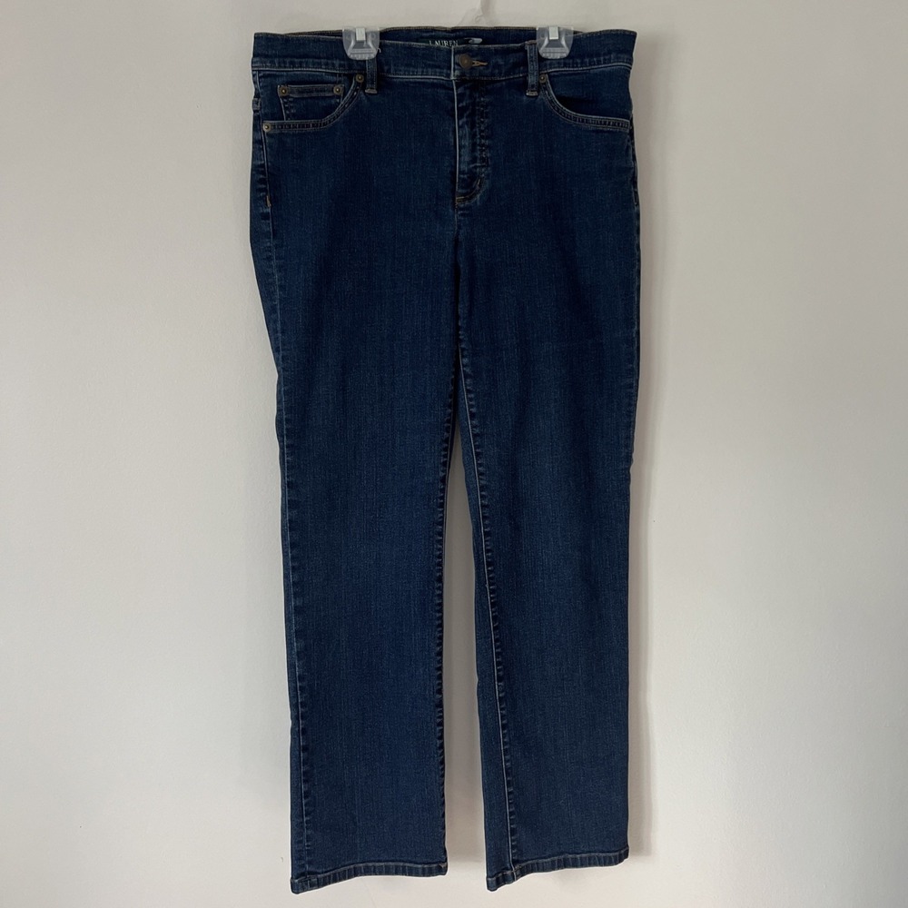 Lauren Ralph Lauren Dark Wash Denim Jeans Women's Size 12 Classic Straight